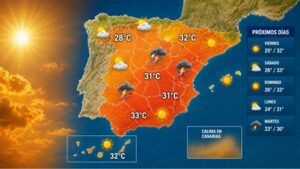 Горещ уикенд в Испания с температури до 34°C